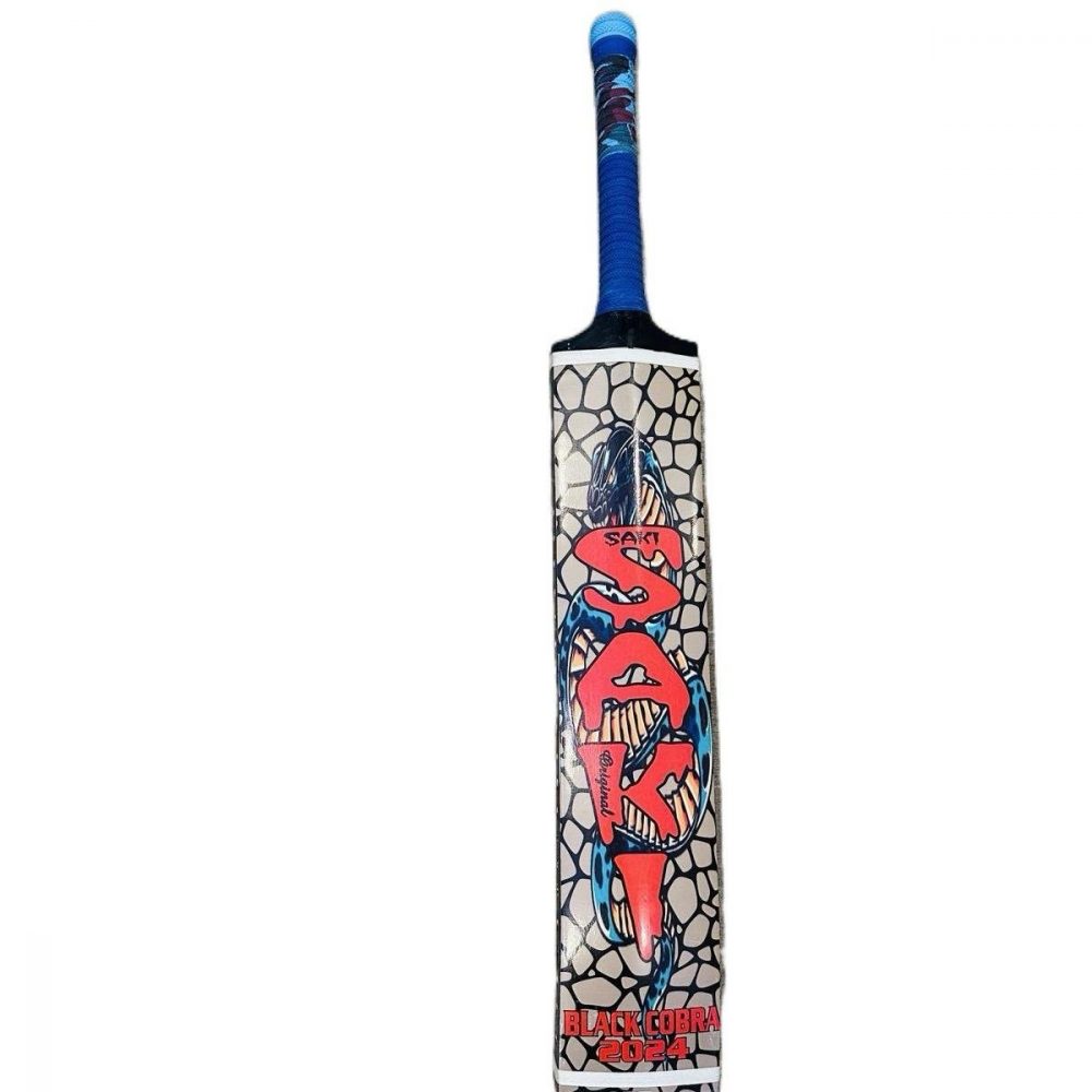 saki sports coconut wood tape ball cricket bat - Image 2