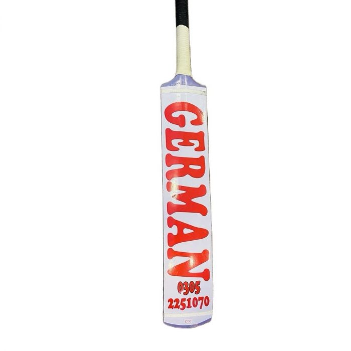 German sports coconut wood cricket bat white addition