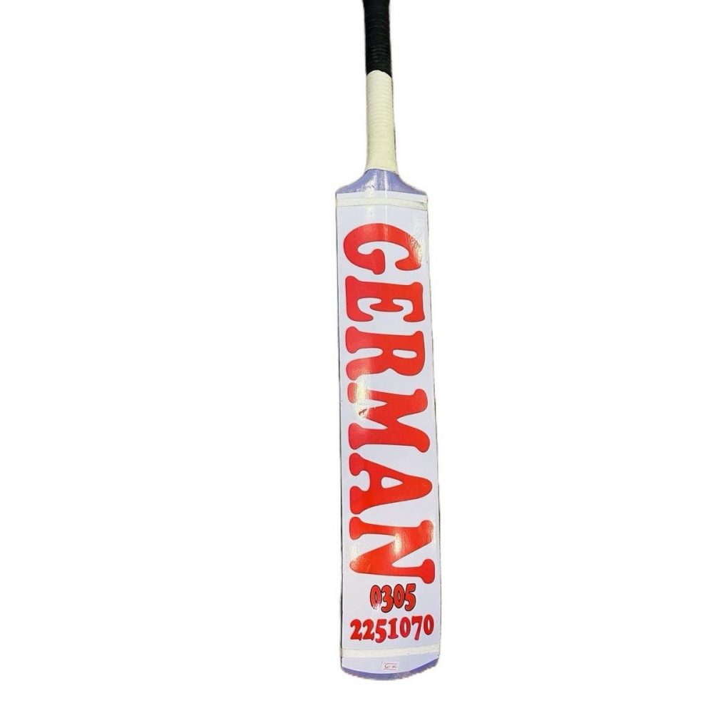 German sports coconut wood cricket bat white addition - Image 2