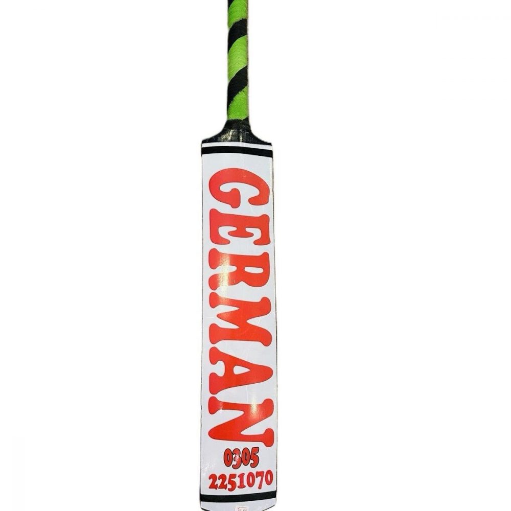 German sports coconut wood cricket bat white addition - Image 3