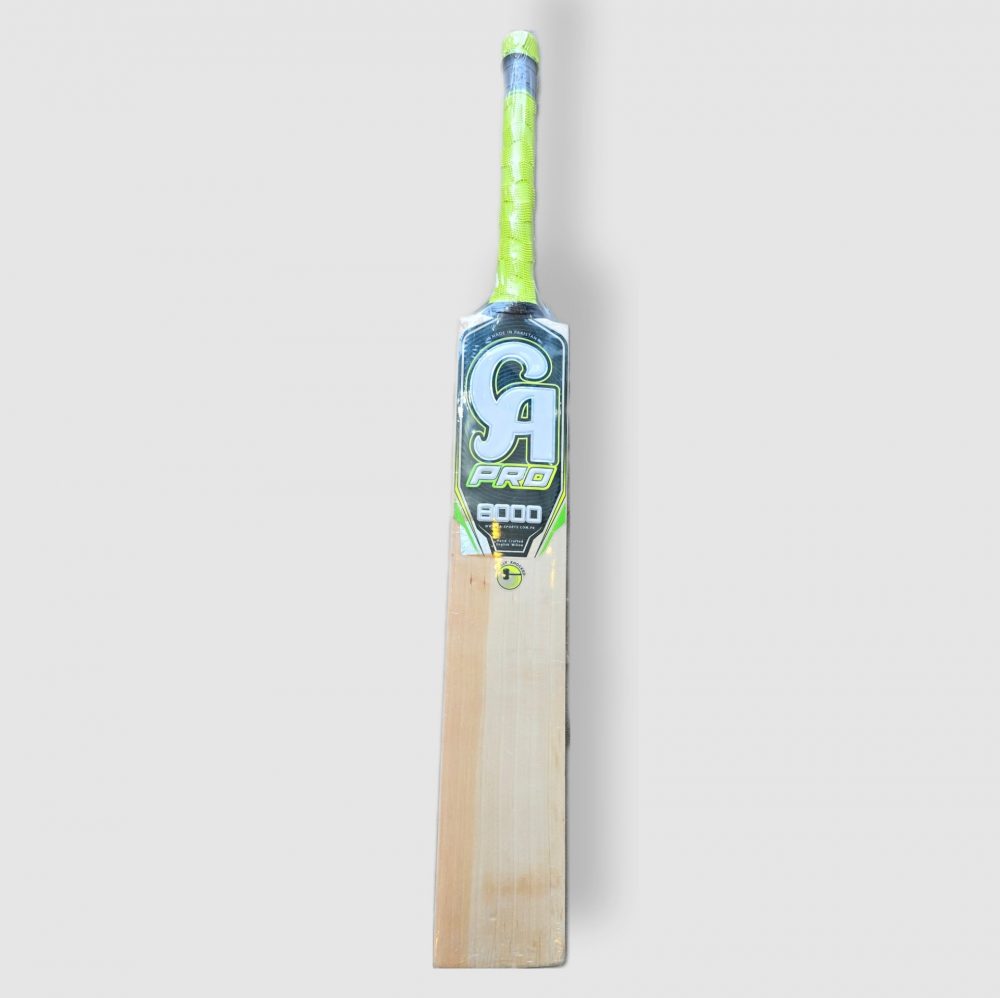 CA pro 8000 English willow hand crafted cricket bat 8 straight grains weight 2.7 players addition